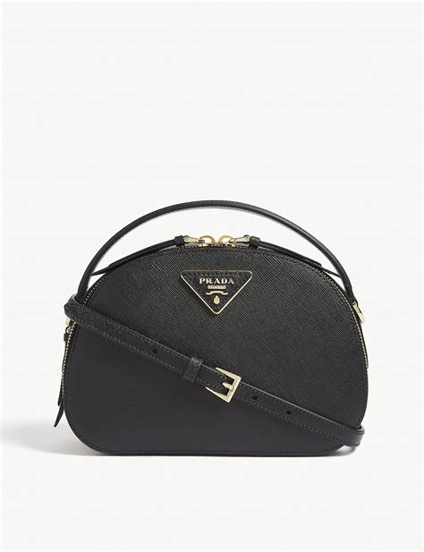 prada saffiano black ebay|Prada saffiano leather odette bag.